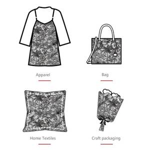 قماش من الجاكارد بتصميم جديد مُصمم بنقوشات الزهور لتزيين الحقائب - Product Image 6