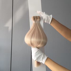 Extensiones de cabello rubio 100% Remy de Dragonbeauty Factory, cabello humano ruso con trama a máquina, doble capa. - Product Image 3