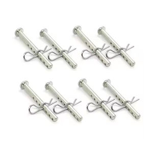OEM Custom Flat Head Shaft Pins With Holes Steel Zinc Plated Stainless Steel Clevis Pins With <b>R</b> Shaped <b>Clips</b> locating pins - Product Image 6