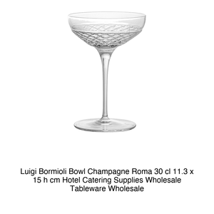 Copa de champán 30 cl Roma 1960 H 15 cm Ø 11.3 cm Luigi Bormioli - Product Image 2