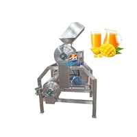 Dubbele fase fruitpulper, ontpitter en schilmachine, automatische mango-, appel- en tomatenpulper en -schiller, roestvrijstalen apparatuur