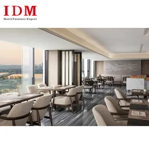 High Quality Interior Design Modern And Minimalist Style Hotel Restaurant Table And Chair Set