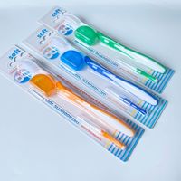 Ensemble de brosses à dents avec capuchon et brosse interdentaire orthodontique en forme de V, étui pour correction du tartre, nettoyage des dents, en plastique