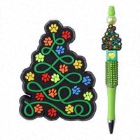 HuChenle CL Square Lord Rings Pen Making Nouveau Design Perles Focales en PVC Personnalisées Scènes de Noël Colorées Personnages de Films