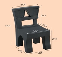 Chaise en plastique pliable moderne pour salle à manger, école, maternelle, fête d'enfants, couleur vive, vente en gros