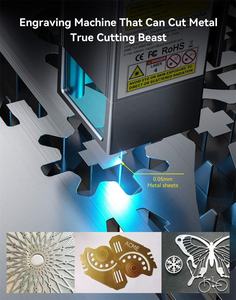 <span class=keywords><strong>ATOMSTACK</strong></span> X20 <span class=keywords><strong>A20</strong></span> S20 <span class=keywords><strong>PRO</strong></span> <span class=keywords><strong>130W</strong></span> Máquina de Grabado Láser Portátil Pequeña, Router CNC Láser para Metal, Joyería, Cajas, Diodo en Metal - Product Image 4