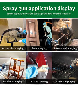 Pistola de Pulverización Neumática de Alta Atomización W-71 para Muebles y Sillas, Pulverizador de Pintura y Barniz de Doble Recipiente - Product Image 5