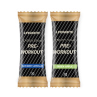 Poudre pré-entraînement Lifeworth BCAA Taurine Bêta-alanine Créatine Suppléments Énergie Métabolisme des graisses Croissance musculaire Pot de 450g