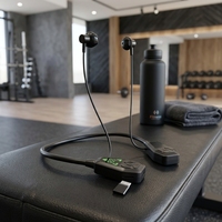 Écouteurs Bluetooth tour de cou en gros d'usine 5.4 F14 Stéréo Bass 10-15H Type-C avec contrôle du volume pour le gaming