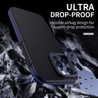 Coque magnétique pour iPhone 15 Plus 14 Pro, anti-empreintes digitales, finition mate, support de caméra antichoc en TPU souple