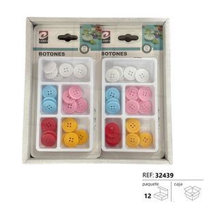 Mixed Color Buttons 6/u 20mm Plastic Craft Sewing Supplies - Product Image 3