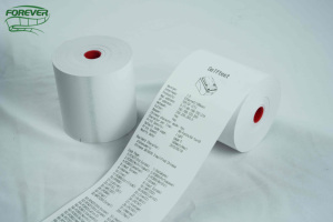 Rouleaux de papier thermique pour caisse enregistreuse de haute qualité, 80x80, simple couche, taille personnalisée, 100% pâte de bois, 48-80 g/m² - Product Image 4