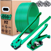 Ensemble complet de cerclage PET YISHI : sangles, tendeur, scelleuse et boucles pour l'emballage de marchandises
