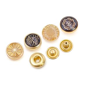 Botones Decorativos Redondos y Cuadrados para Camisas de Hombre, Broches Metálicos con Logotipo Personalizado - Product Image 6