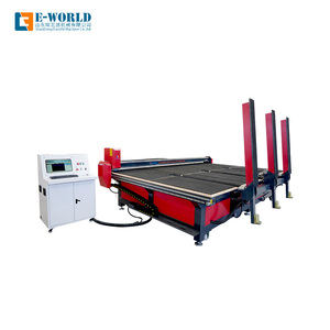 Machine de découpe automatique de verre haute précision E-WORLD 380V, gravure et découpe de tôle couleur personnalisée, traitement intégré du verre - Product Image 1