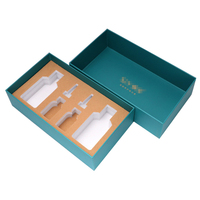 Boîte d'emballage de kit de maquillage personnalisée en usine chinoise, boîte de rangement de collection de cosmétiques, boîte rigide de luxe avec mousse EVA