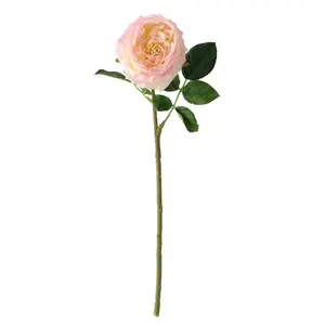 人造皇家玫瑰花45厘米真触摸玫瑰花真看人造花装饰