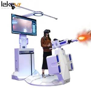 Gatling conception debout de réalité virtuelle vr 9d vr machine de jeu de pistolet 9d vr simulateur de jeu de tir