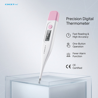 Termometer Digital mulut medis tahan air bayi dewasa, pengukur suhu Digital ujung keras portabel sangat akurat layar LCD