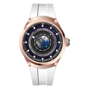 Orologio da Uomo ODM Originale <span class=keywords><strong>di</strong></span> Ultima Generazione con Fasi Lunari Blu, Movimento Meccanico Automatico Scheletrato <span class=keywords><strong>di</strong></span> Lusso Personalizzato - Product Image 1