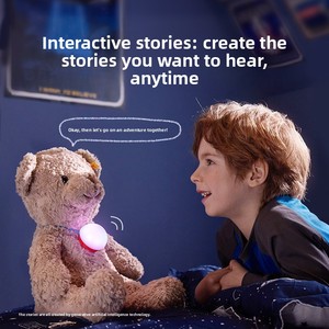 Haivivi BubblePal AI Poupée en peluche interactive courte Jouet de <span class=keywords><strong>chat</strong></span> intelligent pour enfants de 0 à 24 mois - Product Image 4