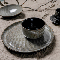 Vaisselle en céramique de style nordique P&T, assiette, bol, tasse, vaisselle en porcelaine, vaisselle émaillée pour la restauration