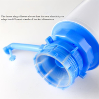 Pompe manuelle de bureau pour grande bouteille d'eau, mini-distributeur portable en plastique de 19 litres (20L, 5 gallons)