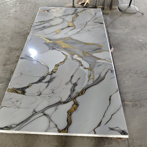 Panneau mural en <span class=keywords><strong>PVC</strong></span>, feuille <span class=keywords><strong>de</strong></span> marbre UV, imitation bois - Product Image 6