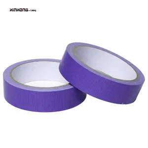 Purple Color Recyclable Exhibition Wedding Carpet Edge Binding Fixing Duck Cloth Duct Self Adhesive Tape