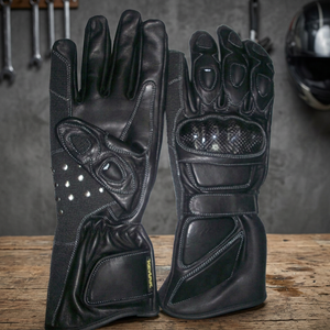 Meilleures ventes : Gants de moto Keven KI-127 noirs en cuir de vachette, pleine doigture, imperméables, compatibles écran tactile, pour l'extérieur - Product Image 3