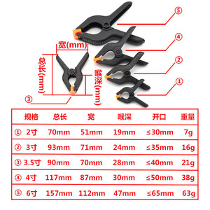 L-HT145 2 3 3.5 4 6 Inch Plastic Spring Nylon <strong>Clamp</strong> Clip a Type <strong>Clamp</strong> Woodworking <strong>Clamp</strong>