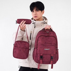 Custom Logo Trendy Design Backpack Set Teenager Schoolbag Casual School <b>Bags</b> Women Backpack - Product Image 1