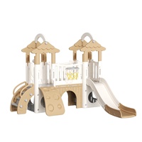 Échelle d'escalade multifonctionnelle pour enfants avec toboggan, parc d'aventure, conception durable, jouet éducatif pour l'intérieur