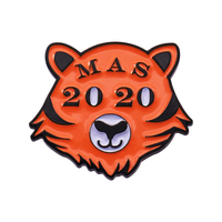 Broche émail métal 3D avec logo personnalisé Broche souvenir dessin animé design d'usine pour sac et vêtements de fille en laiton