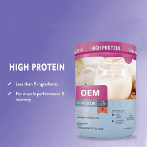 Batido adelgazante de alta proteína de fabricante OEM, batido en polvo orgánico de reemplazo de comida vegana para control de peso y adelgazamiento - Product Image 3