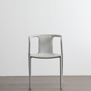 Kursi Plastik fornitore di mobili contemporanei <span class=keywords><strong>Sedie</strong></span> Sillas Chaise moderna PP bracciolo curva in plastica sedia impilabile - Product Image 6