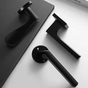 Trong nhà bằng gỗ hợp kim nhôm cửa xử lý khóa thiết lập an toàn phòng khóa cửa - Product Image 5