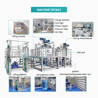 Machine de fabrication de savon liquide 500L avec réservoir agitateur, mélangeur de détergent pour lave-vaisselle, homogénéisateur de shampoing, équipement de mélange de conditionneur