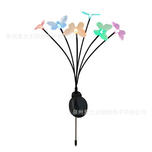 Luces Solares de Jardín con Forma de Mariposa, LED de Colores, Lámpara Decorativa para Exteriores, Resistente al Agua, Autoportante - Product Image 5