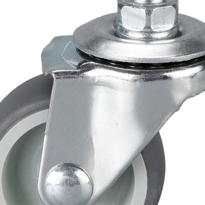 Tpr Rubber <b>Caster</b> <b>Wheel</b> 1.5 Inch Screw Type Swivel Silent Industrial Furniture Minimalist Design Plain Bearing - Product Image 2