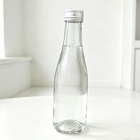 Bouteille en verre personnalisée Linlang Shanghai pour l'eau, 200 ml, bouteille en verre pour eau minérale avec bouchon à vis pour eau gazeuse et eau non gazeuse