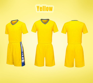 Conjunto corto Retro de gran tamaño de alta calidad en blanco <span class=keywords><strong>muy</strong></span> barato niños manga uniforme tela para usar fútbol Jersey fútbol personalizado - Product Image 4