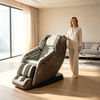 Fauteuil de massage inclinable ergonomique pour bureau à domicile, avec vibration, chaleur et repose-pieds, idéal pour la pause déjeuner et la sieste.