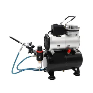 TC-80Twith Colling Fan Piston Oil-free Airbrush Compressor with tank