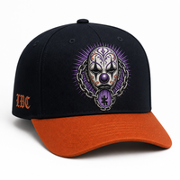 Casquette de baseball personnalisée style Old English, 5 panneaux, visière incurvée, style Dad Hat, streetwear urbain West Coast, vente en gros, faible MOQ