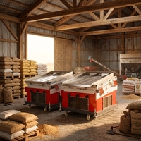 Déstonneuse de graines robuste et machine de séparation des pierres pour l'élimination des impuretés lourdes et la séparation des pierres de mêmes dimensions à usage agricole
