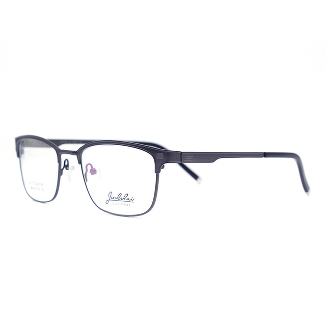 High Quality Lightweight Anti Blue Optical Reading Glasses Black Unisex Rimless Metal Frame White Lenses Factory Direct Sale New