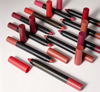 Rouge à lèvres vegan imperméable 18 couleurs, rouge à lèvres mat personnalisé pour la vente en gros en marque privée, rouge à lèvres longue tenue