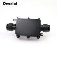 Boîte de jonction électrique miniature Deenlai IP68 2 voies IP67 IP68 Connexion de fils Électronique 41A Boîtier étanche FSH713 avec borne