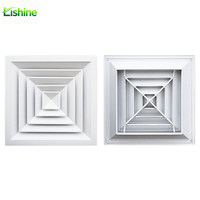 Diffuseur de plafond moderne en alliage d'aluminium blanc et grille d'aération pour climatiseur, durable, pour la maison, le salon et la chambre à coucher